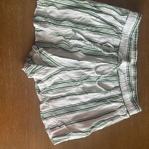 Striped Green Women's Cargo Shorts